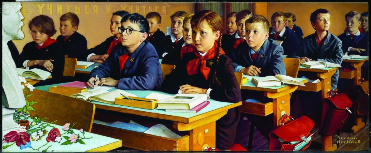 Советские дети в школе