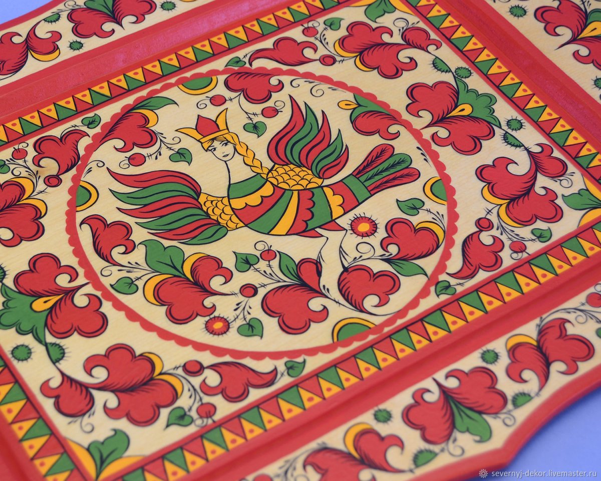 Пермогорская роспись элементы