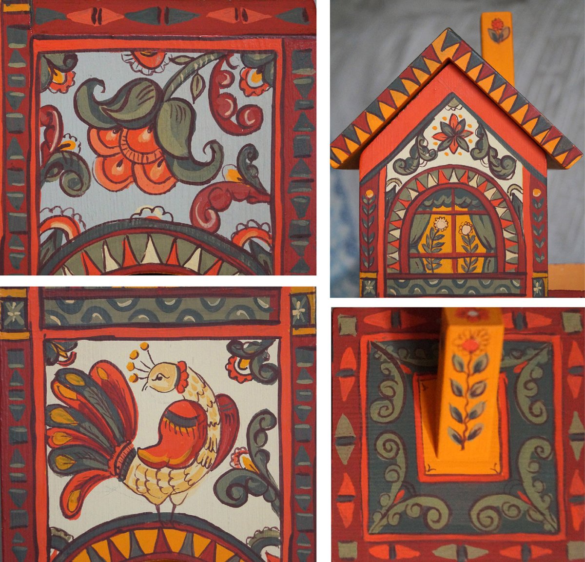 Рамка русский народный стиль Борецкая роспись