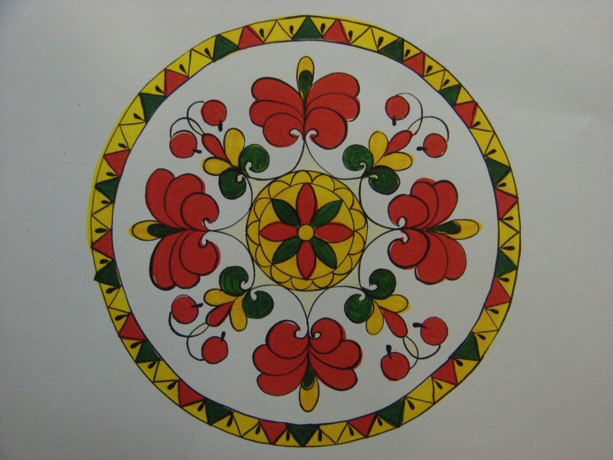 Северодвинская роспись пермогорская