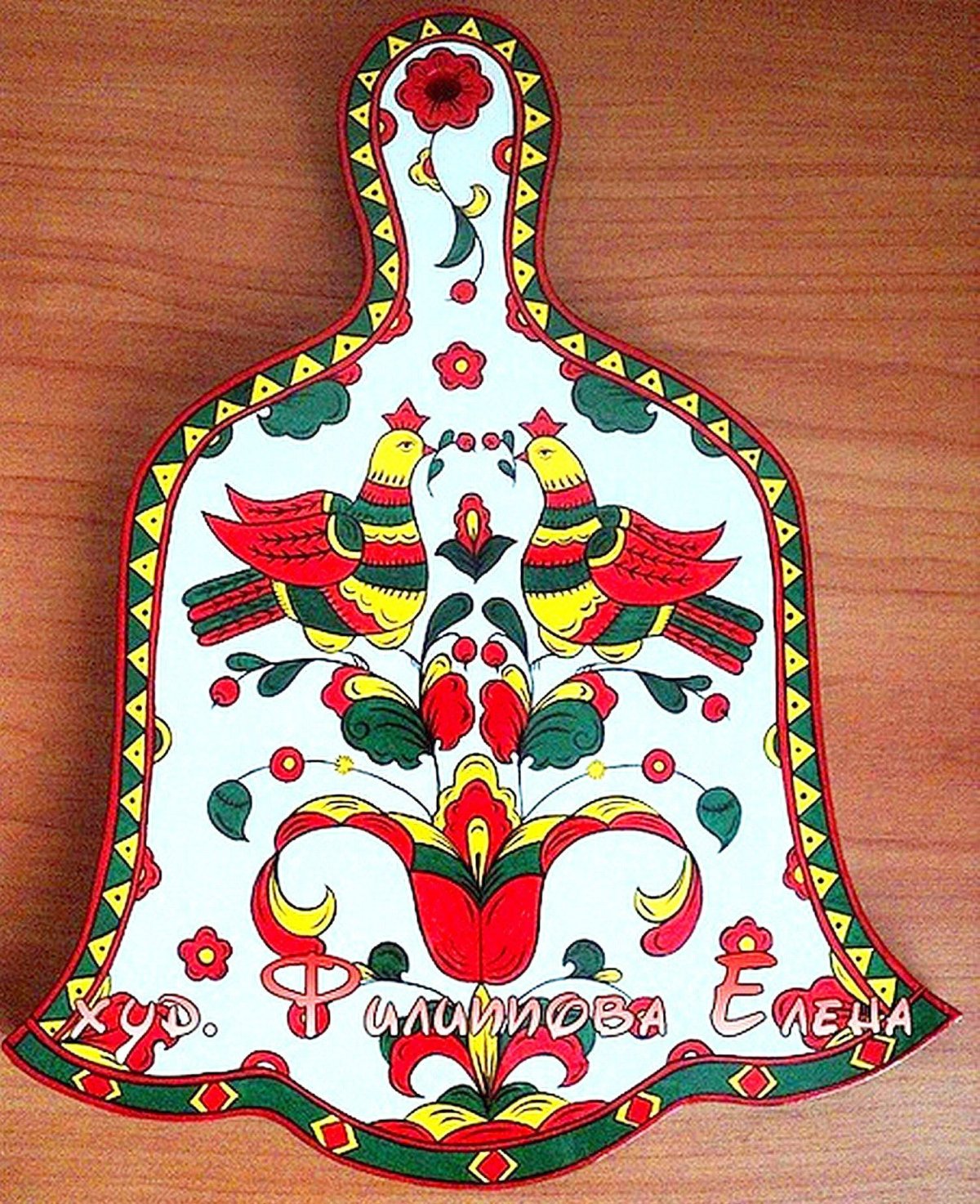 Основные элементы пермогорской росписи