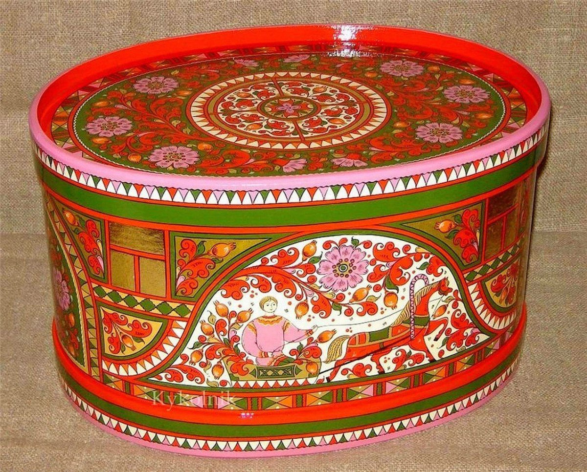 Северодвинская роспись птицы