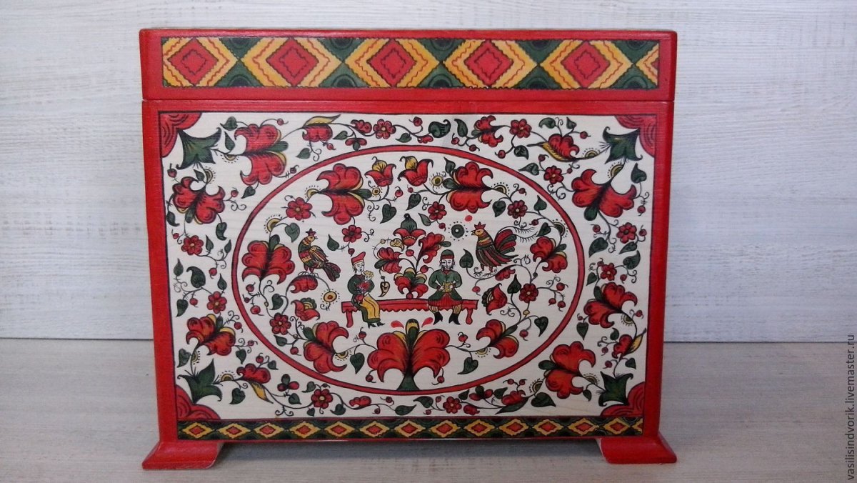 Техника исполнения пермогорской росписи