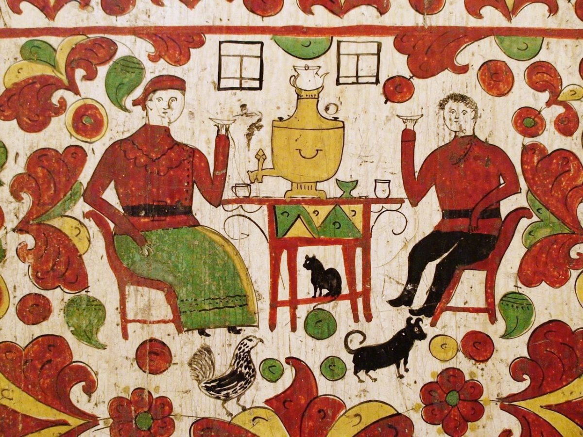 Пермогорская роспись основные элементы