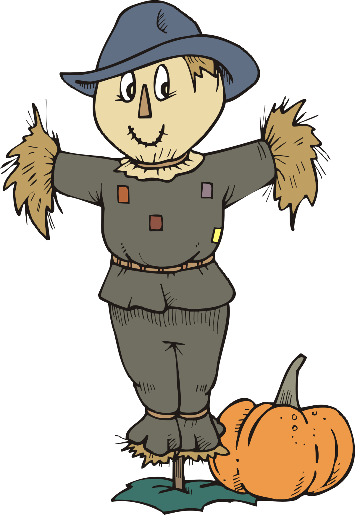 Шляпа пугало нарисованная