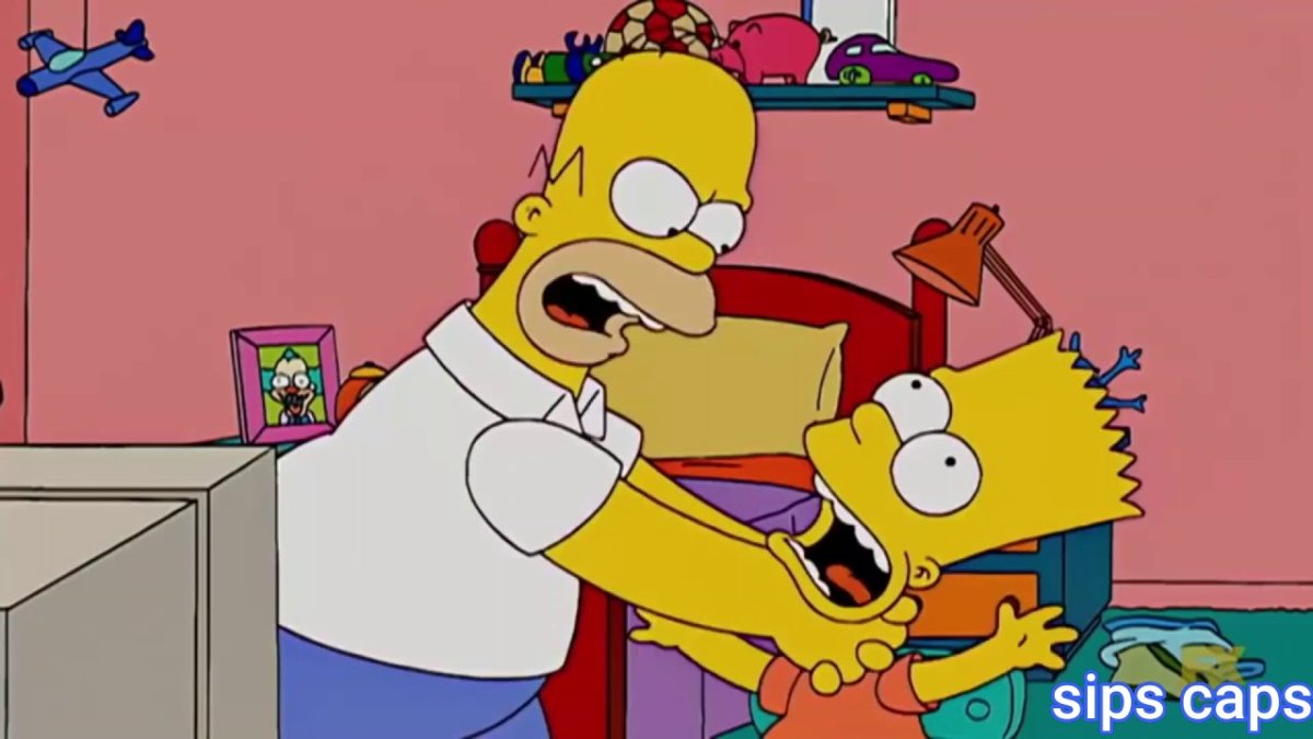 Симпсоны гомер душит Барта