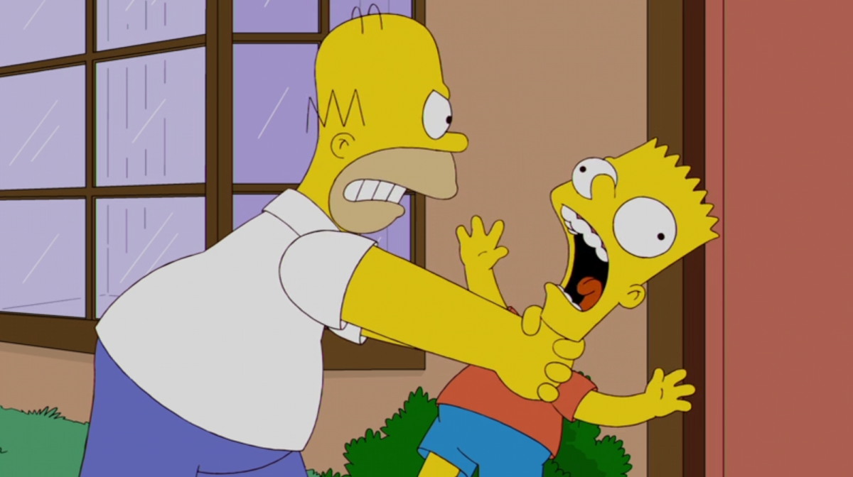 Симпсон душит Барта