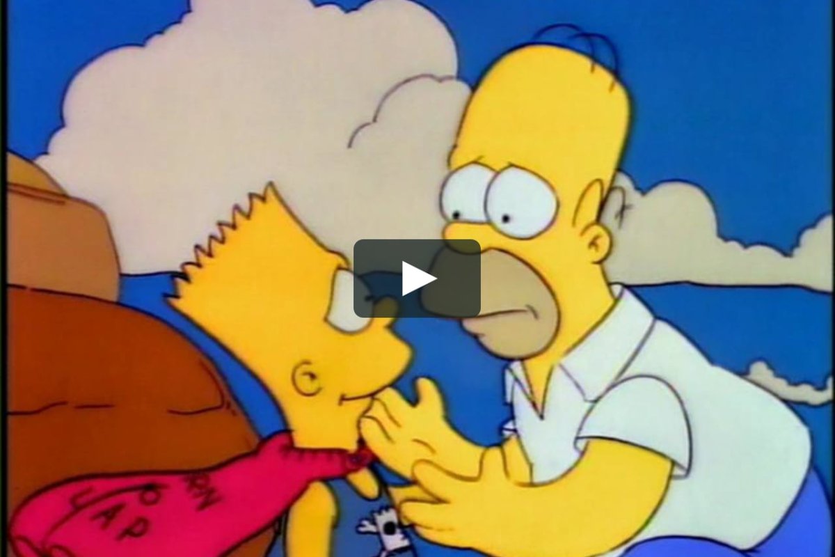 Барт симпсон и гомер симпсон
