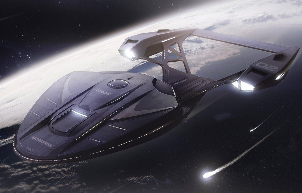 Звездолет Энтерпрайз концепт арт