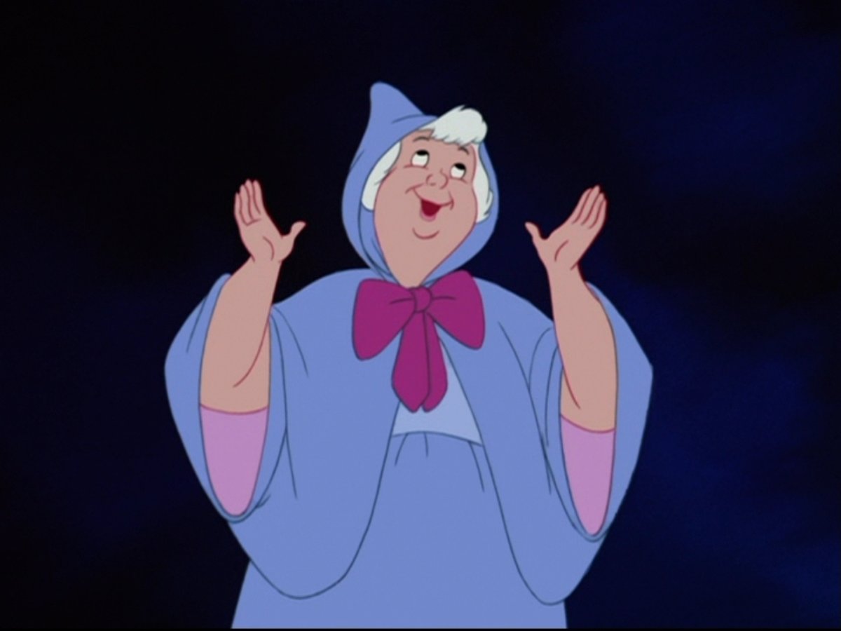 Золушка мультфильм Фея крестная