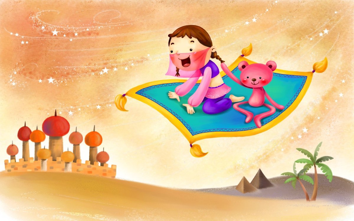 Волшебный ковер самолет для детей