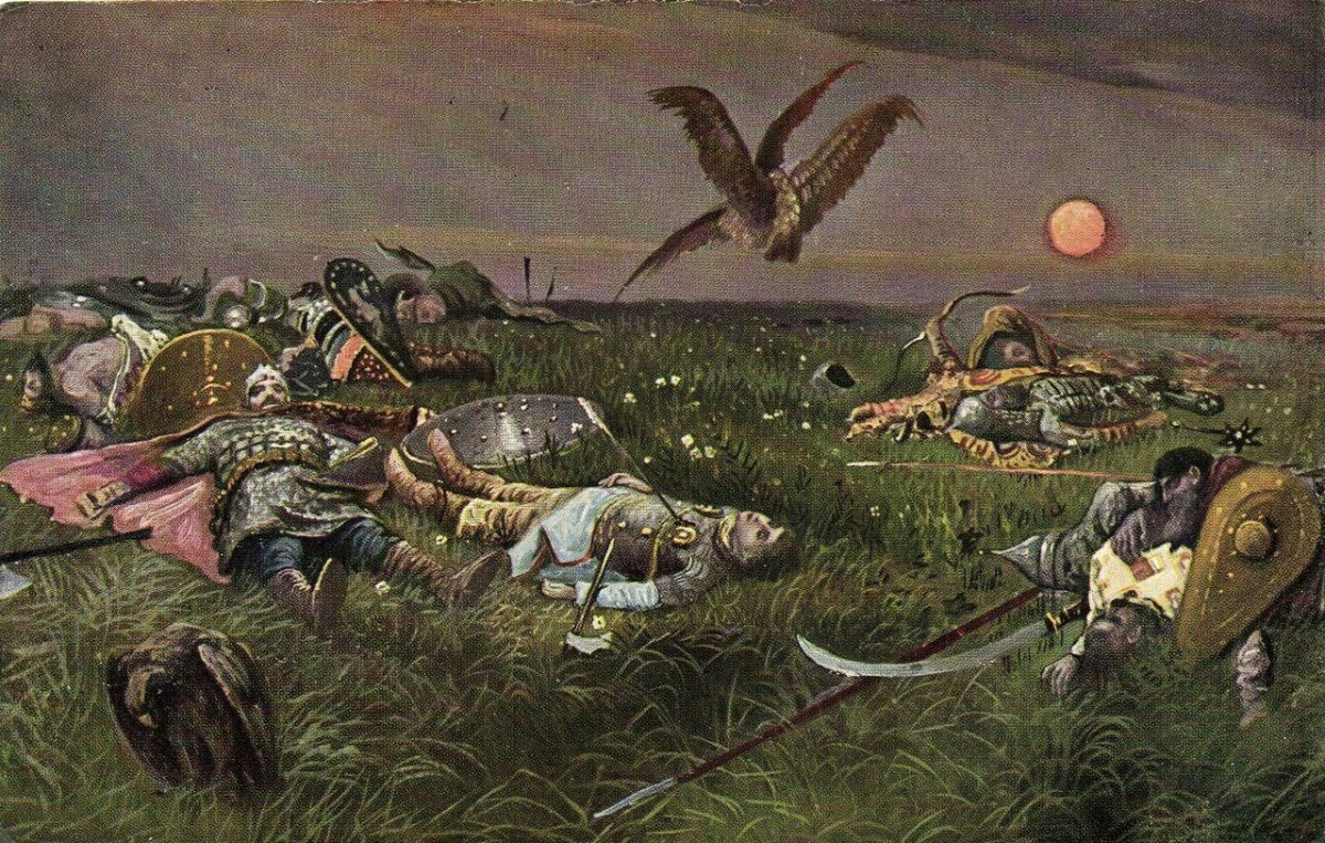 Виктор Васнецов после побоища Игоря Святославича с половцами