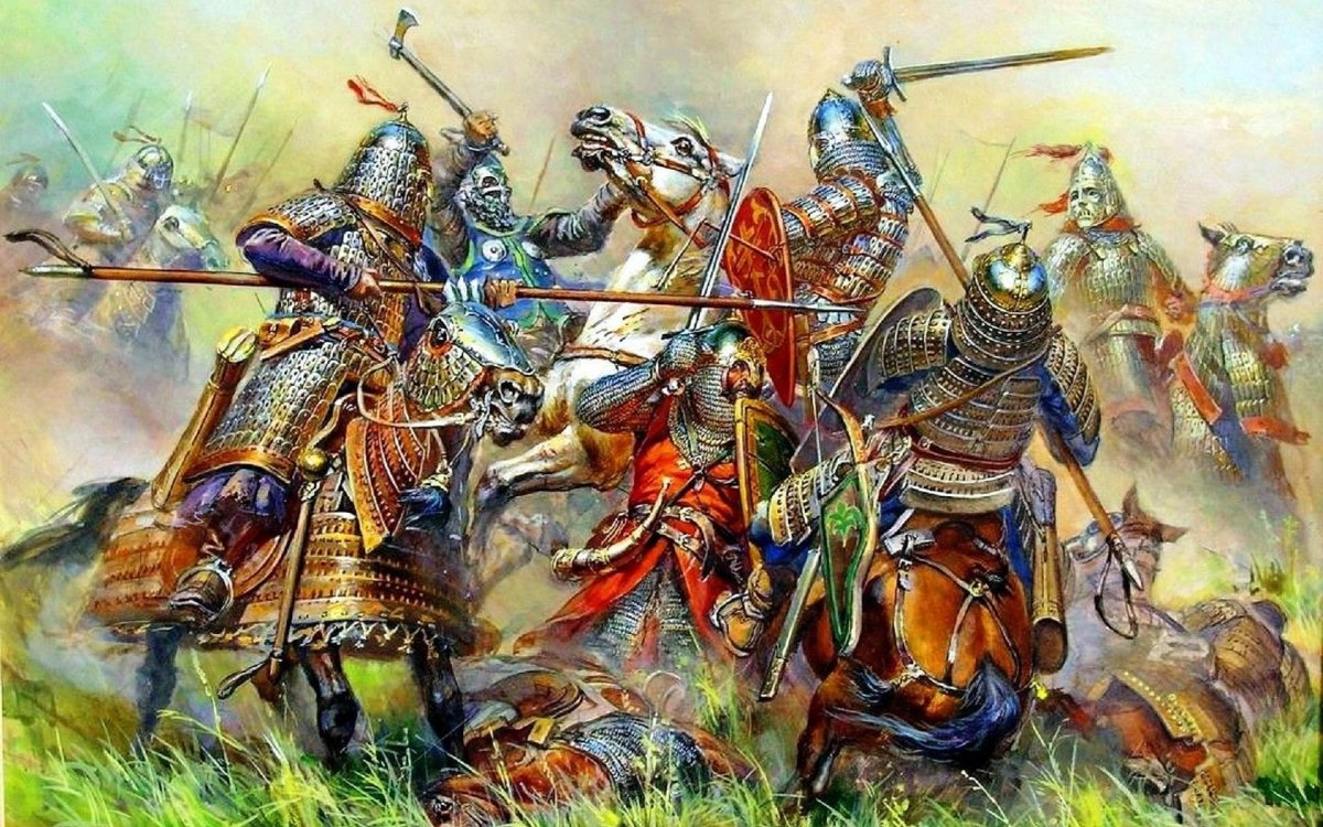 Битва с татаро монголами на реке Калке