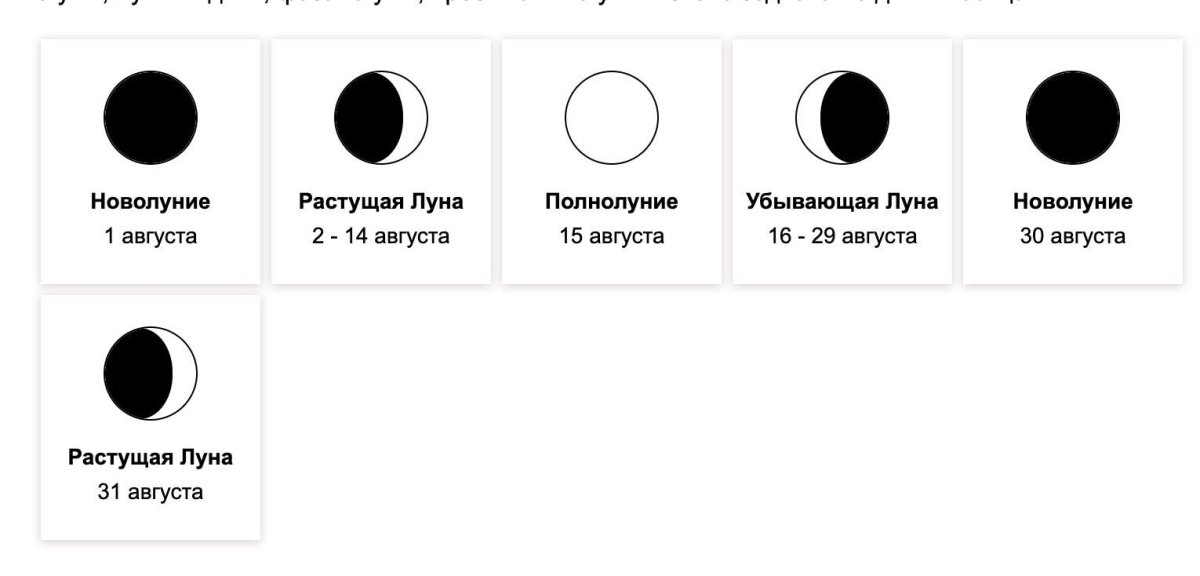 Фазы Луны макет