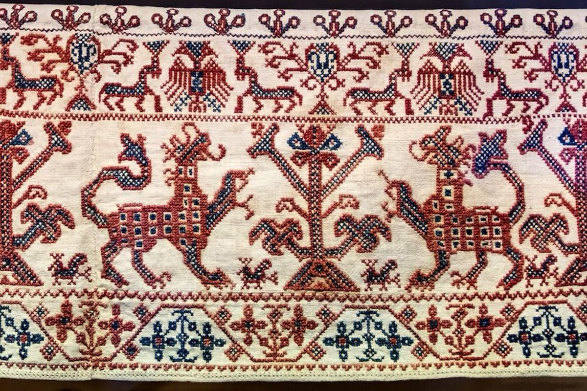 Зооморфный орнамент древней Руси для вышивки