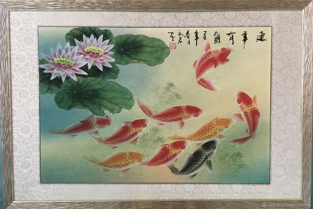 Картина 9 Карпов фен шуй