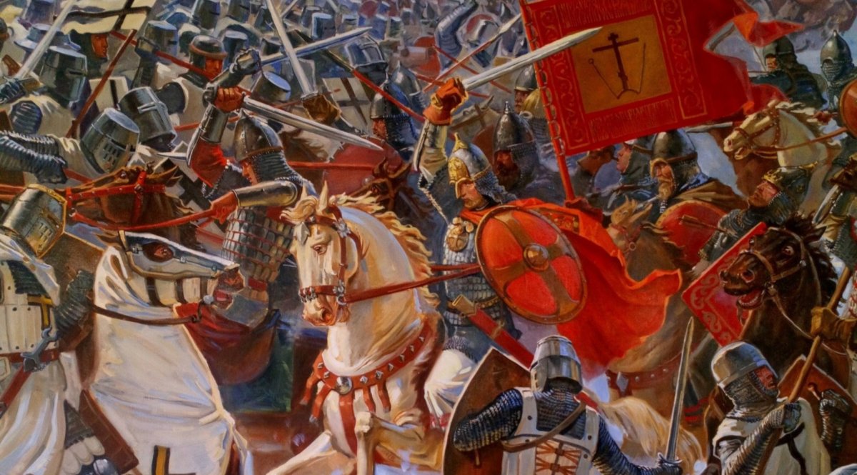 Александр Невский Ледовое побоище на Чудском озере