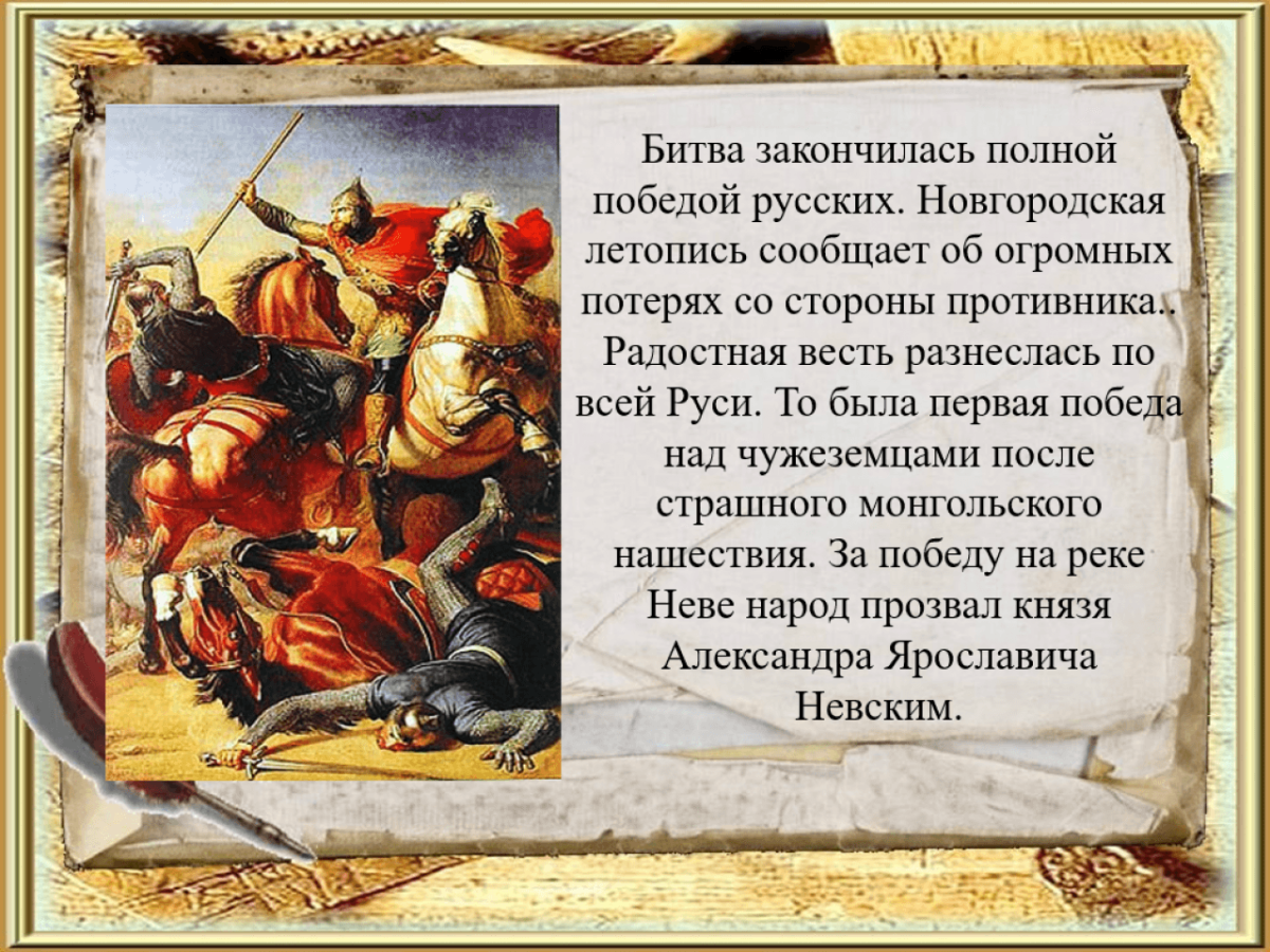 Битва Александра Невского Ледовое побоище