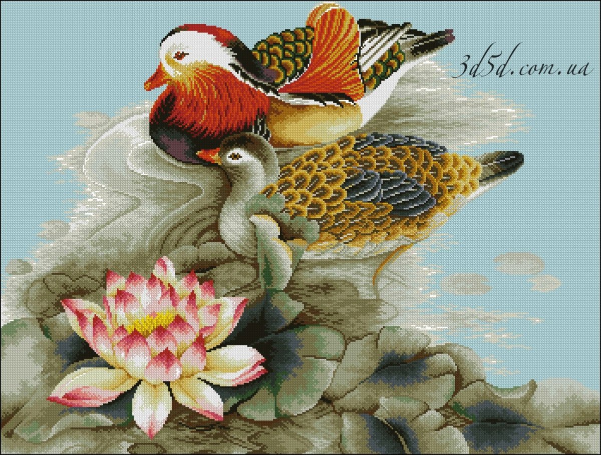 Утки мандаринки панно фен шуй