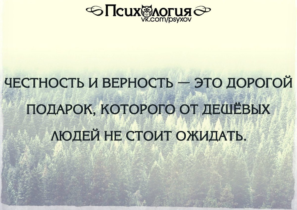 Высказывания про верность