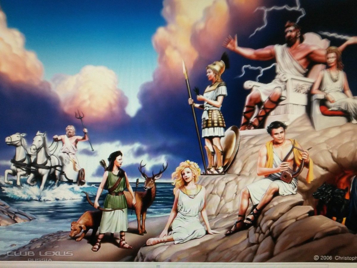 Боги древней Греции вектор