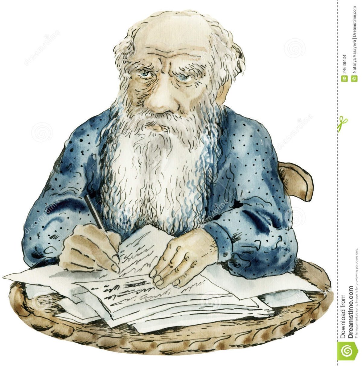 Лев толстой шарж