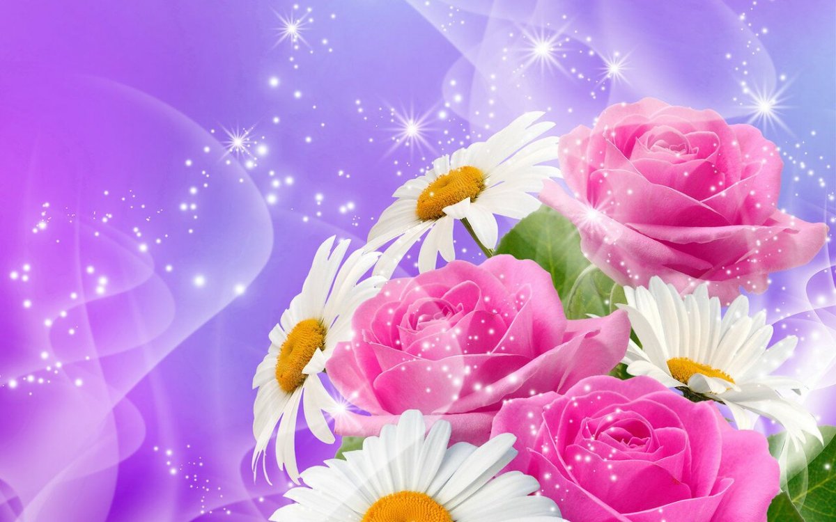 Открытка цветы