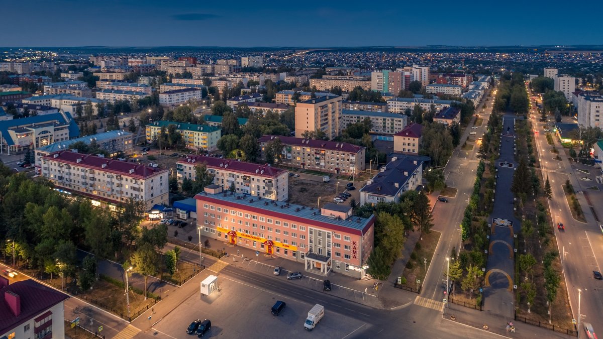 Вид города Нефтекамск