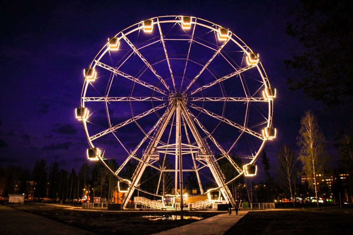 Евпатория колесо обозрения парк Авангард