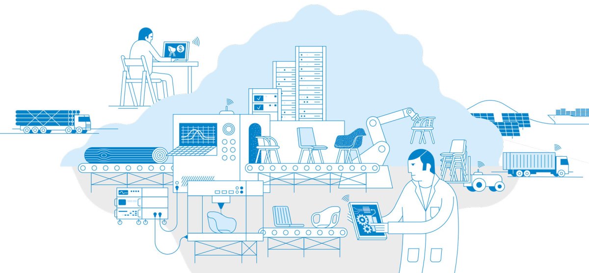 Производственный процесс иллюстрация