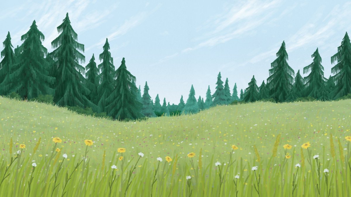 Трава рисунок