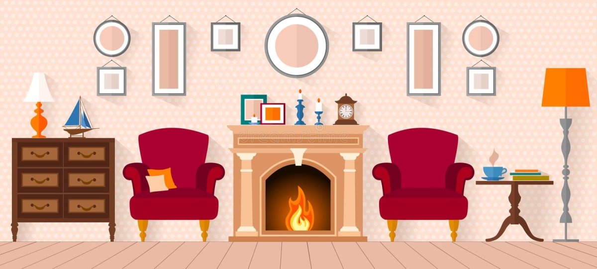 Векторные предметы мебели