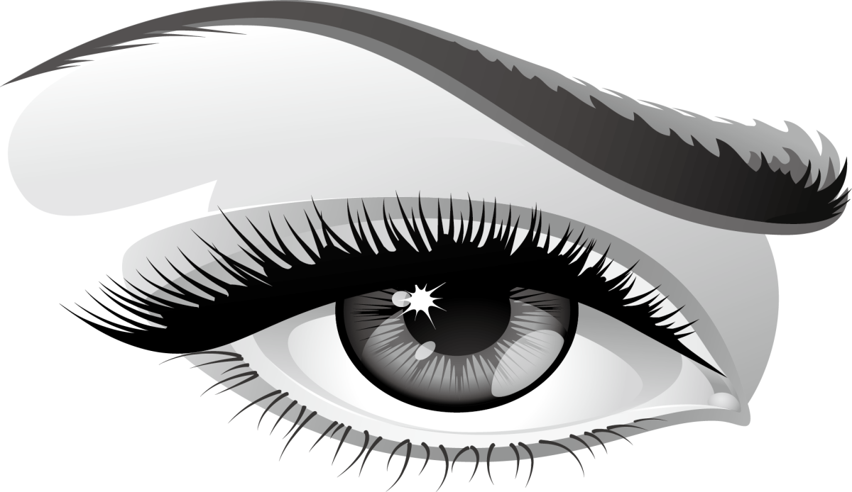 Брови на белом фоне