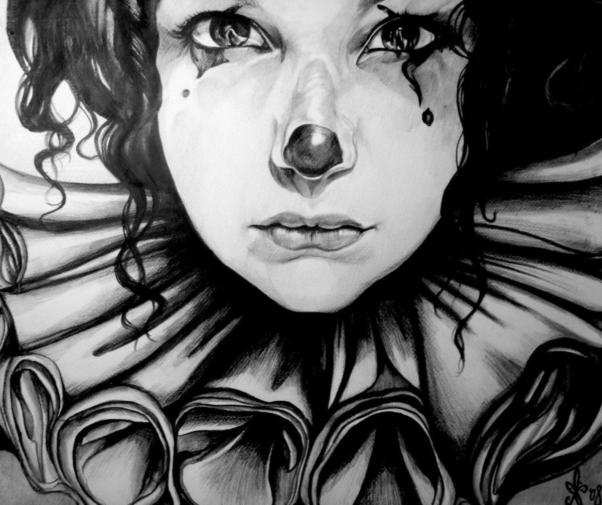 Девушка клоун