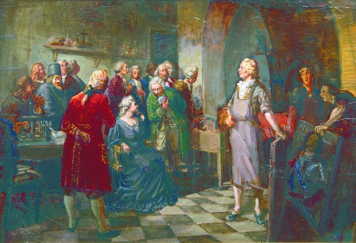 Ломоносов и Елизавета Петровна