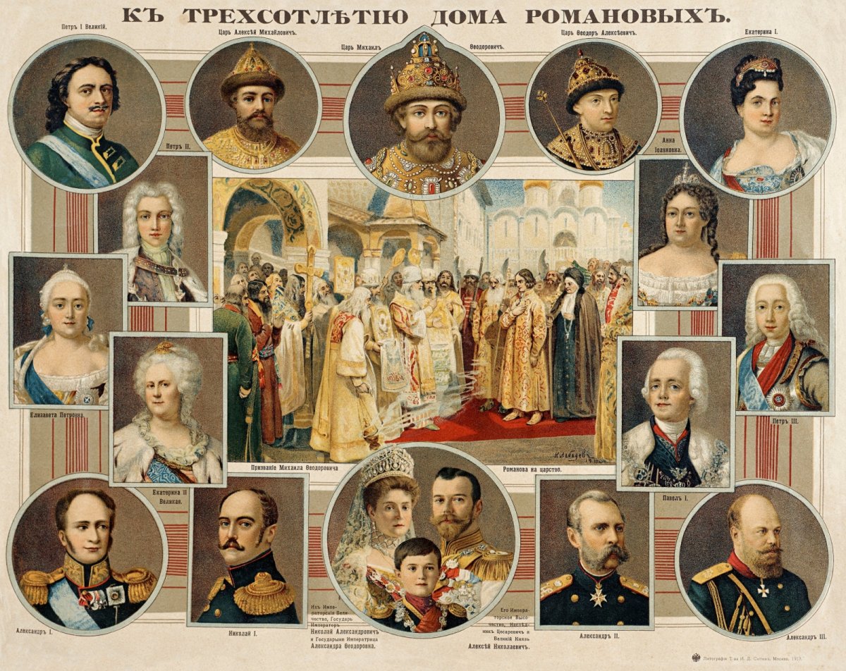 Династия семьи Романовых Древо