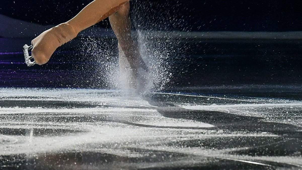 Коньки на льду