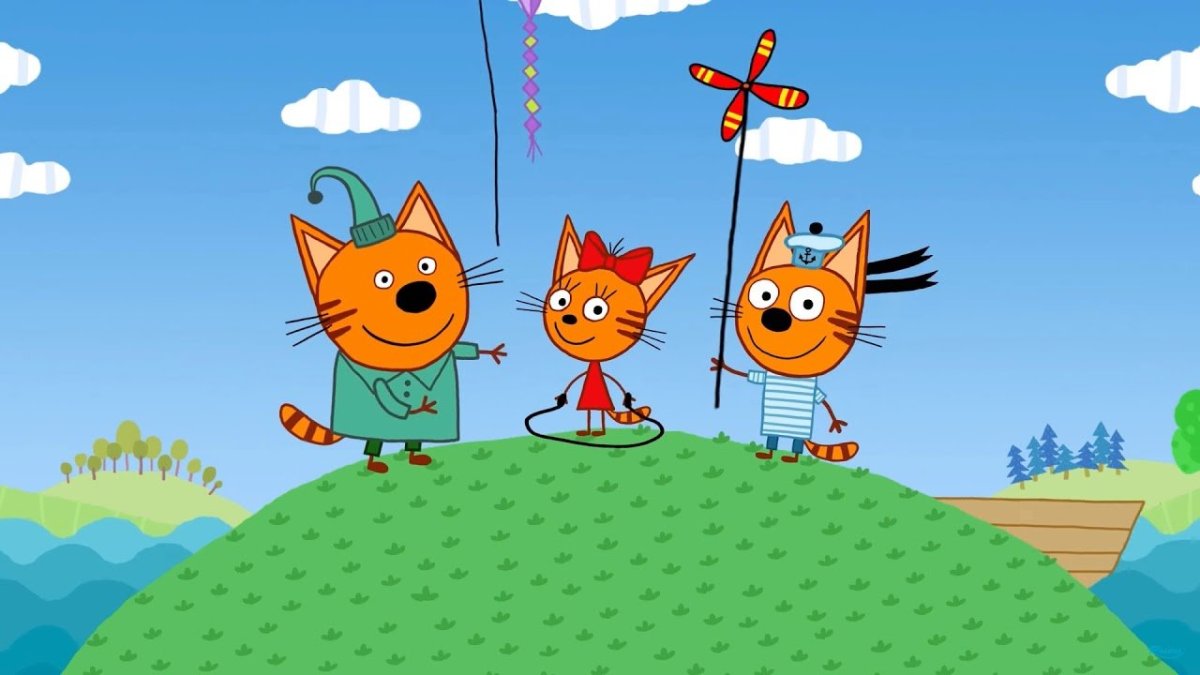 Три кота Карамелька с шариками