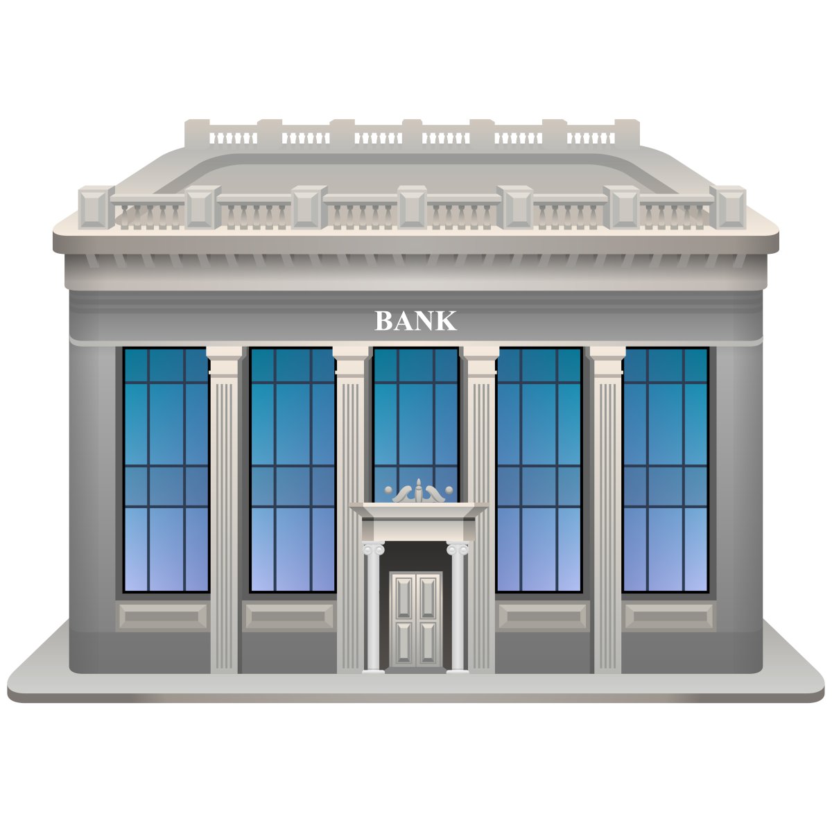Банк здание вектор