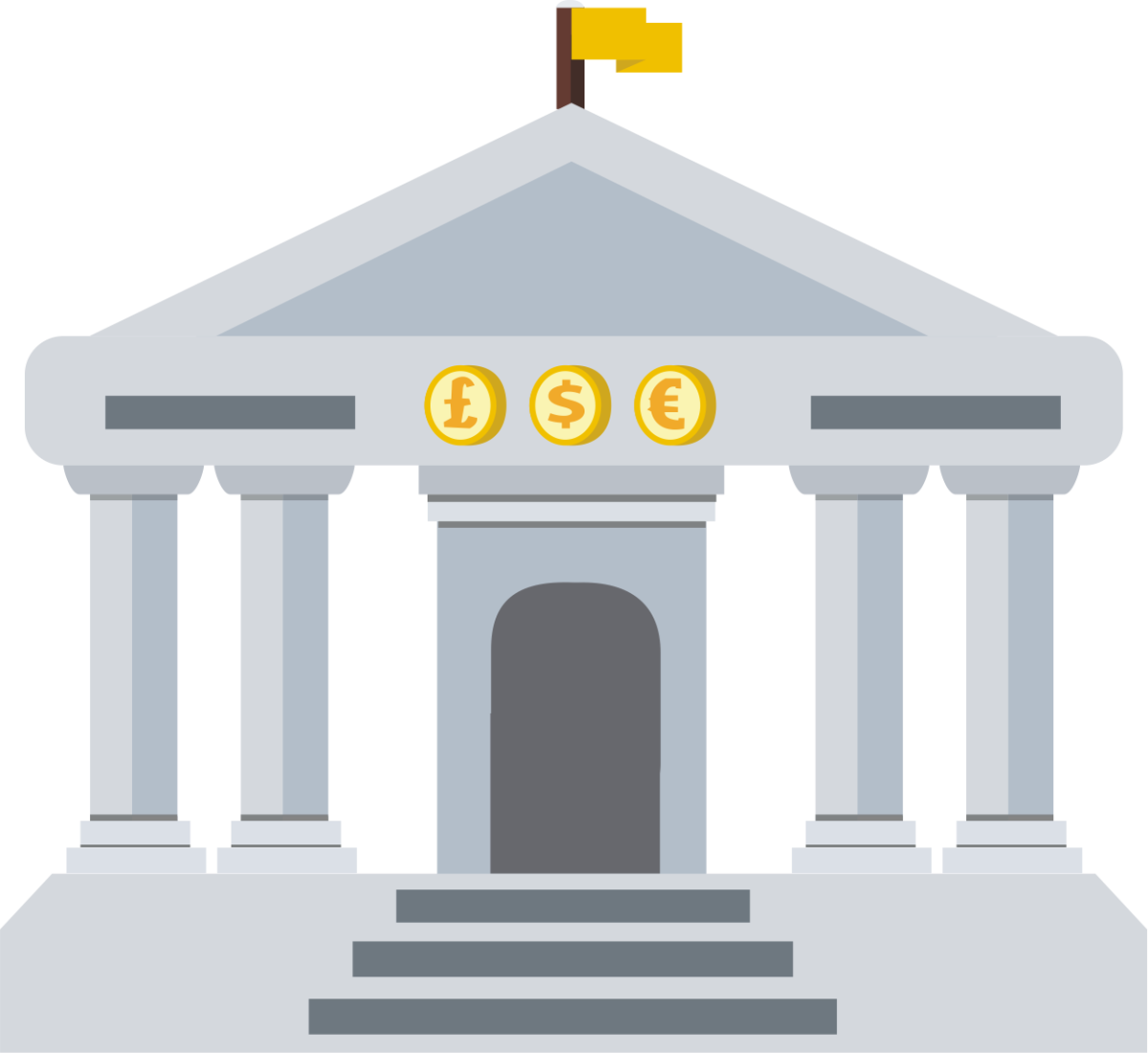 Здание банка вектор