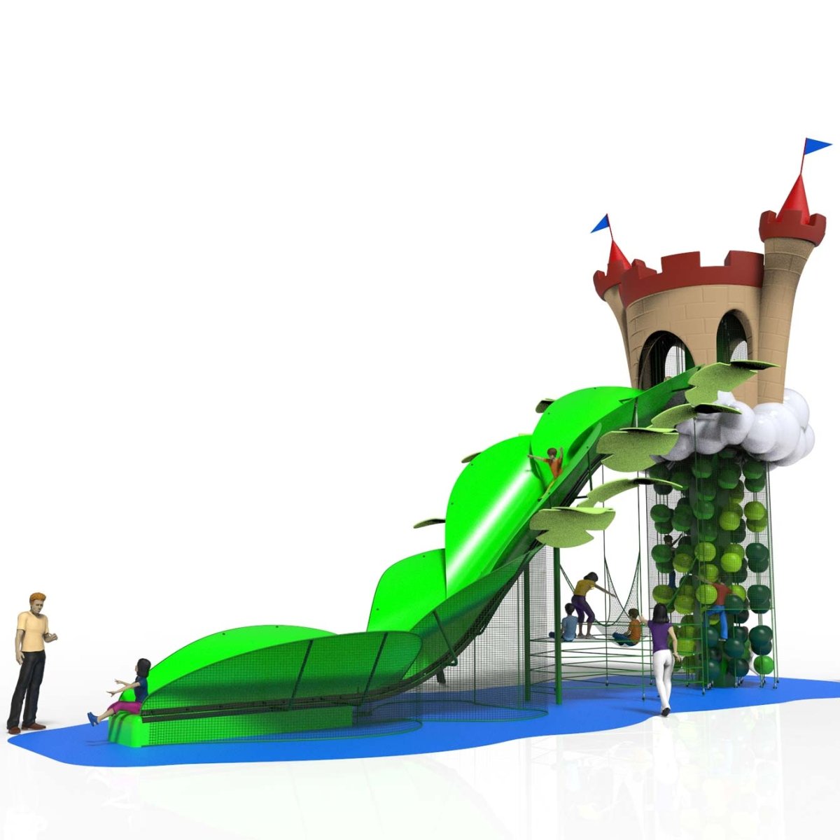 Детская горка монстр