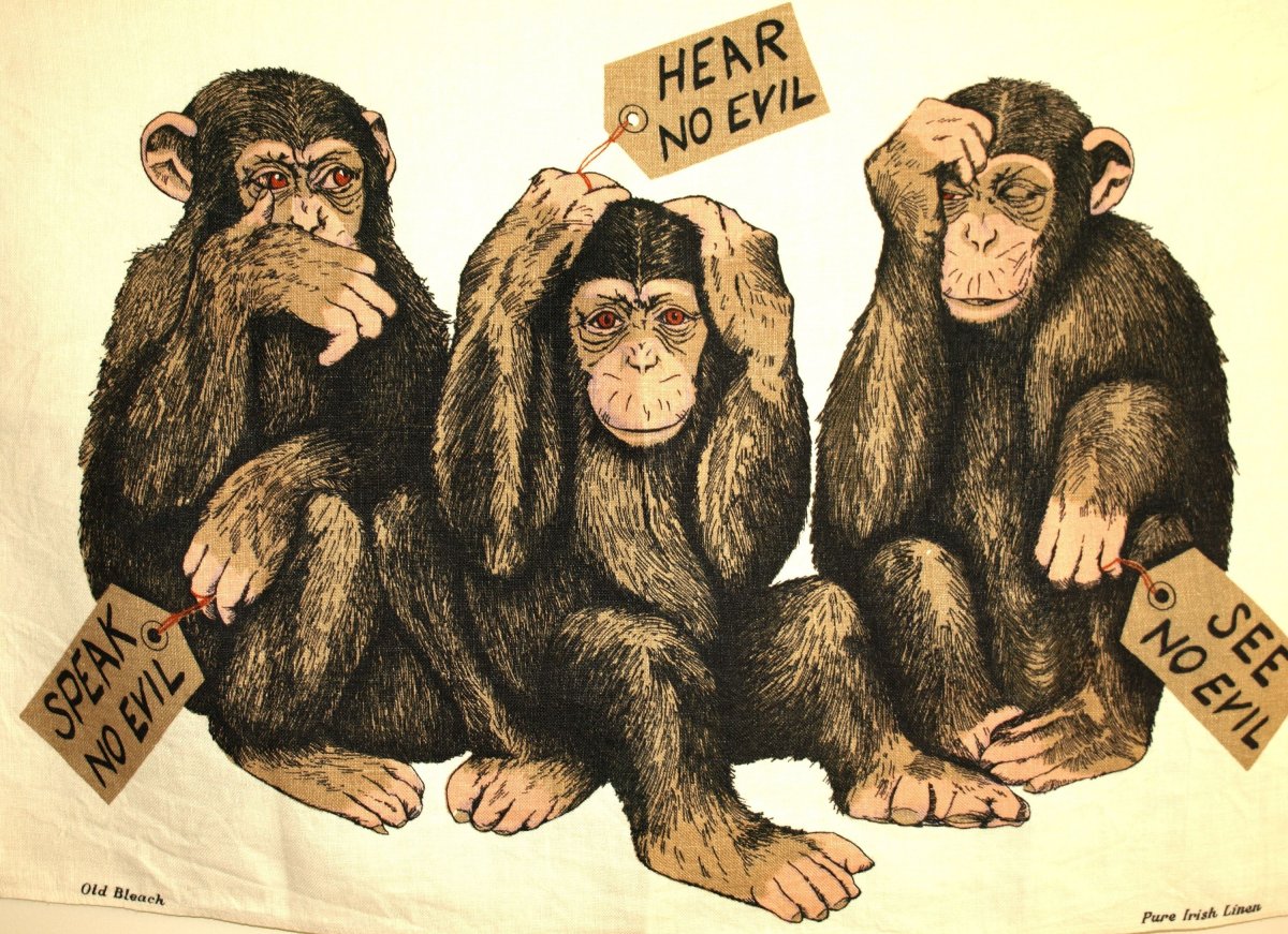 Три обезьяны в современном стиле