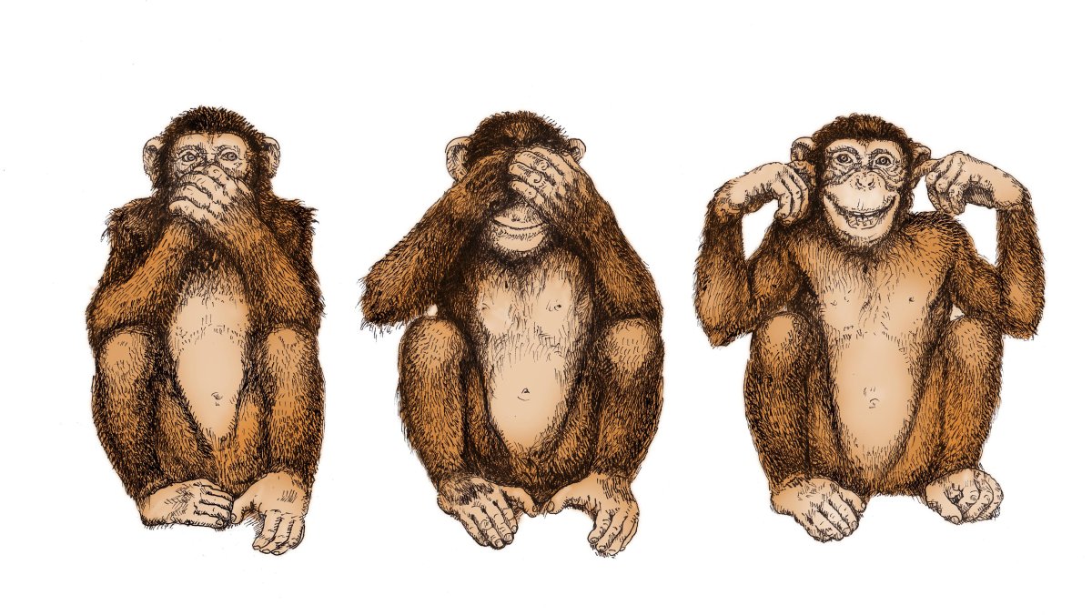 Картина три обезьяны