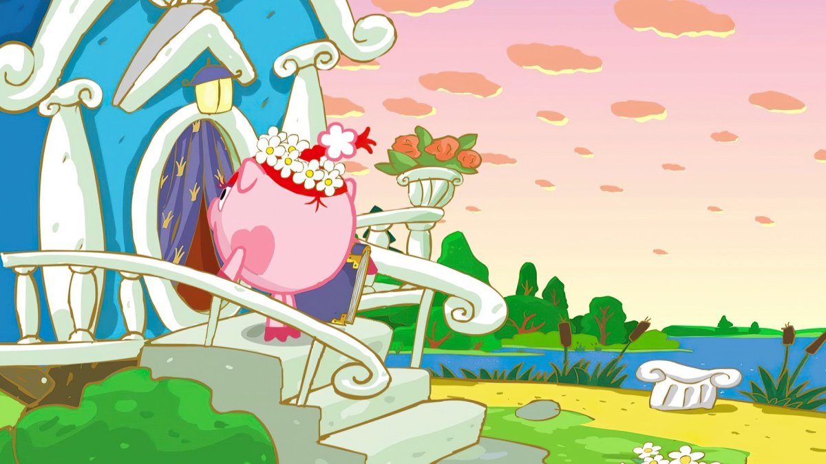 Смешарики домик пина