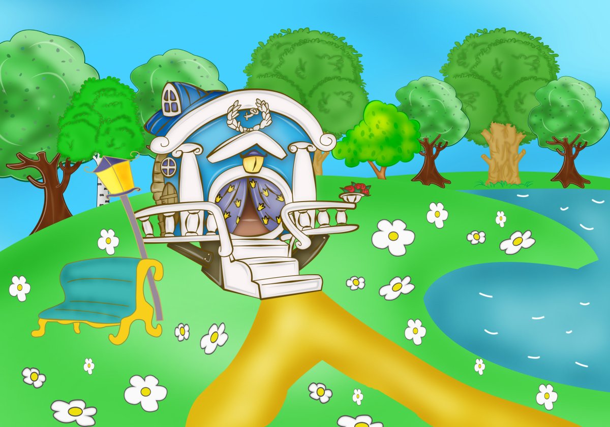 Смешарики домик ежика