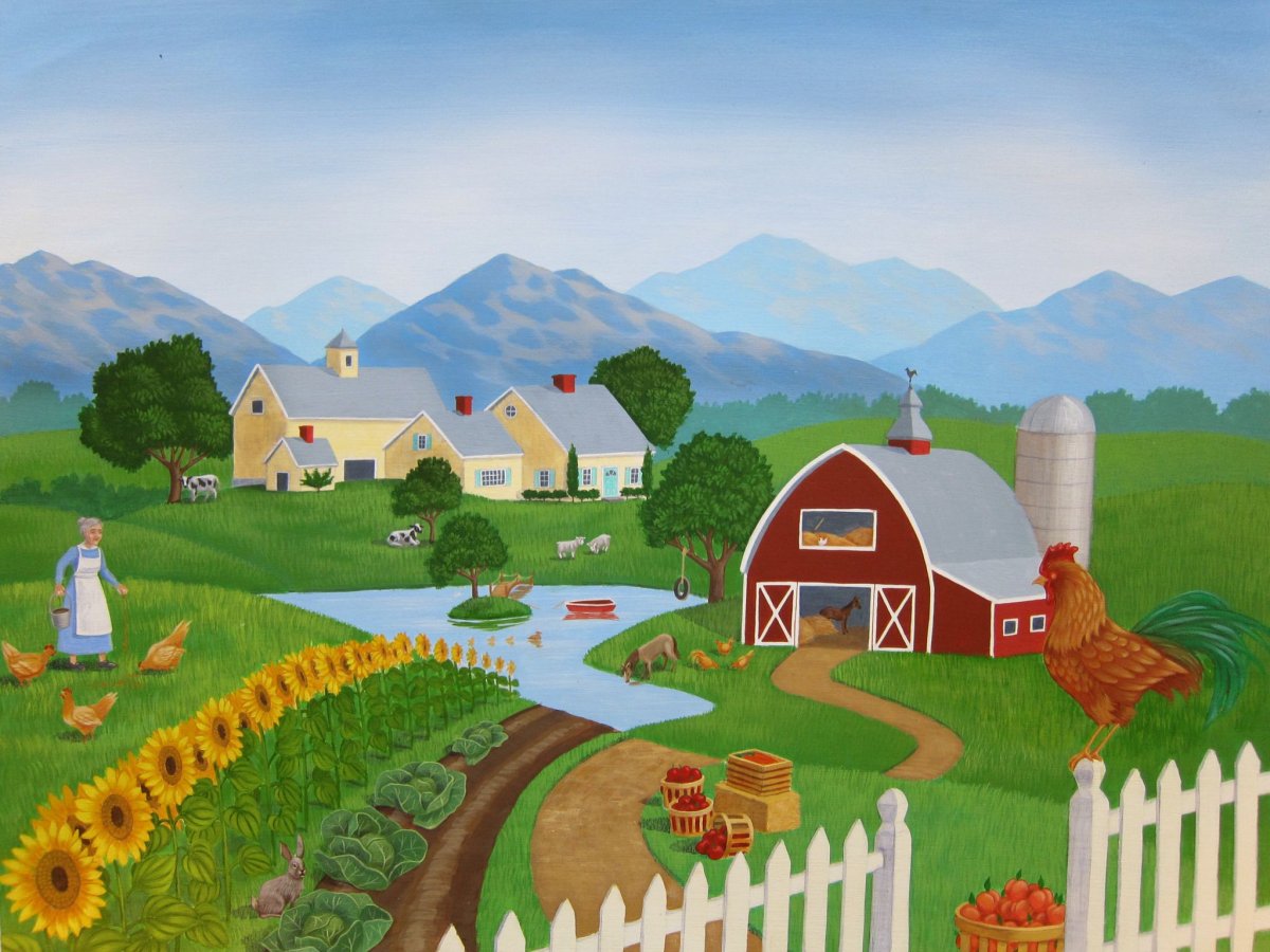 Ферма для детей с водоемом