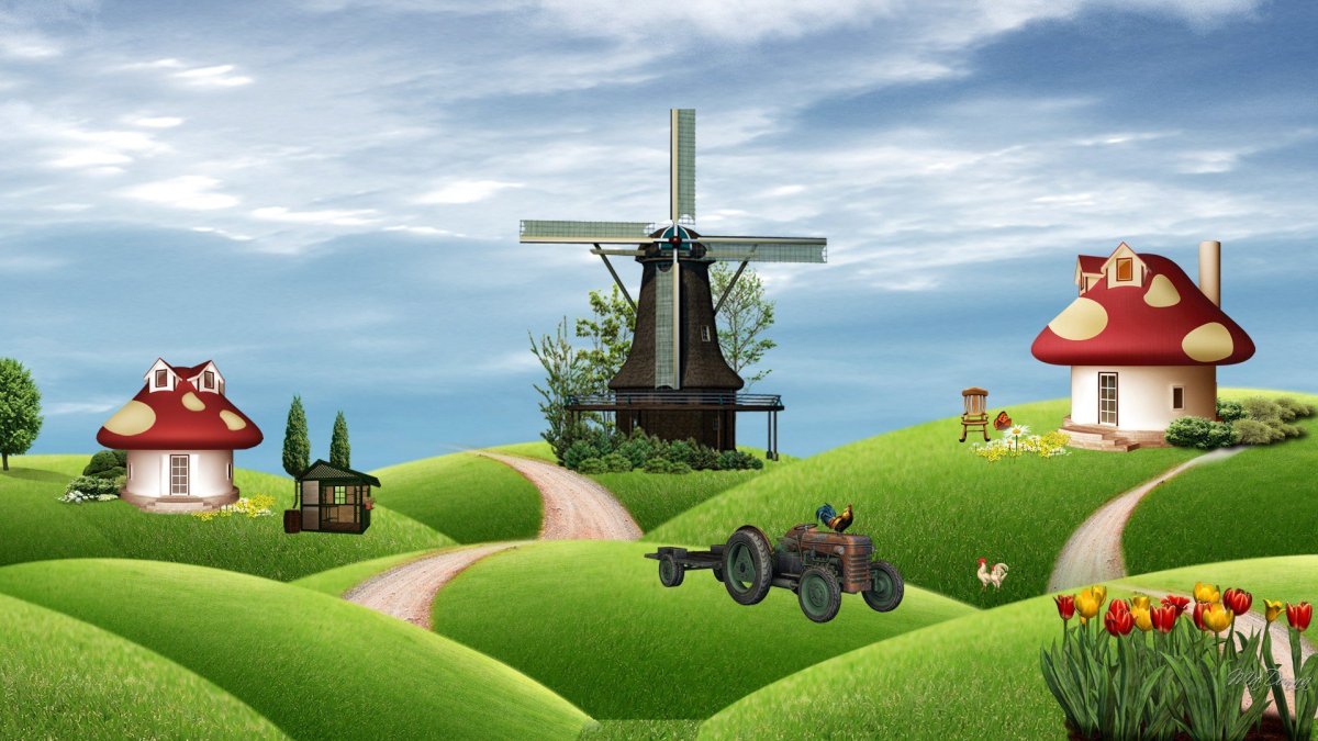 Ферма фон для фотошопа