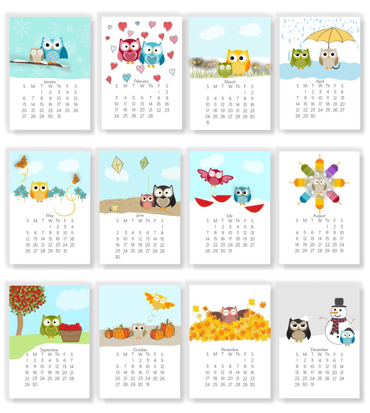 Календарик для детей