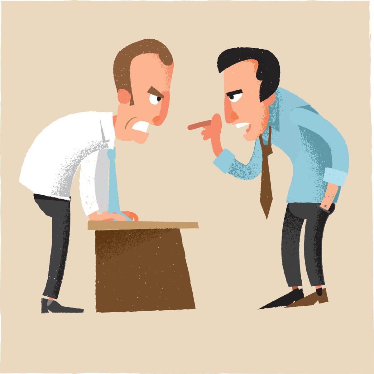 Конфликт на белом фоне