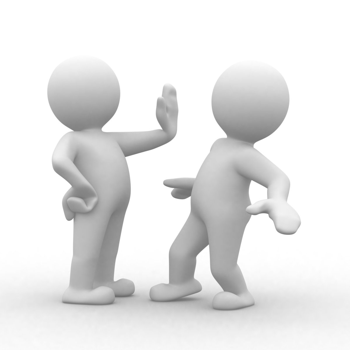 Конфликт на белом фоне